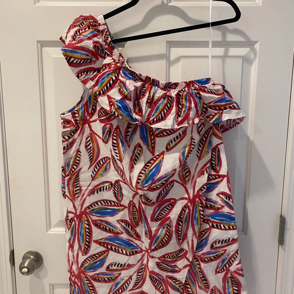 J.Crew Factory One Shoulder Floral Dress